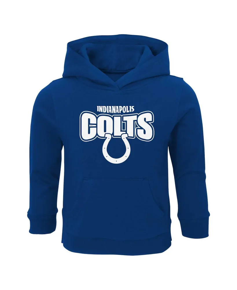 Outerstuff Little Boys Royal Indianapolis Colts Fan Gear Primary Logo  Pullover Hoodie - Macy's