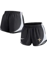 Women's Nike Black New Orleans Saints Plus Tempo Shorts