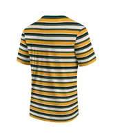 Men's Fanatics Gold Portland Timbers Shot Clock Stripe T-shirt