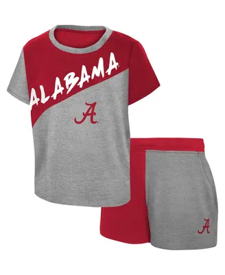 Toddler Boys Heather Gray Alabama Crimson Tide Super Star T-shirt and Shorts Set