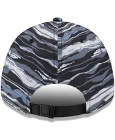 Men's New Era Black Tottenham Hotspur Wave All Over Print 9FORTY Adjustable Hat