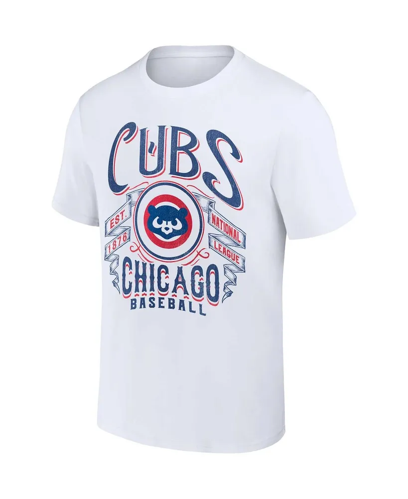 Men's Darius Rucker Collection by Fanatics White Chicago Cubs Distressed Rock T-shirt