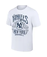 Men's Darius Rucker Collection by Fanatics White New York Yankees Distressed Rock T-shirt