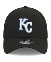 Men's New Era Black Kansas City Royals Logo 39THIRTY Flex Hat