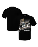 Men's Stewart-Haas Racing Team Collection Black Aric Almirola Smithfield Groove T-shirt