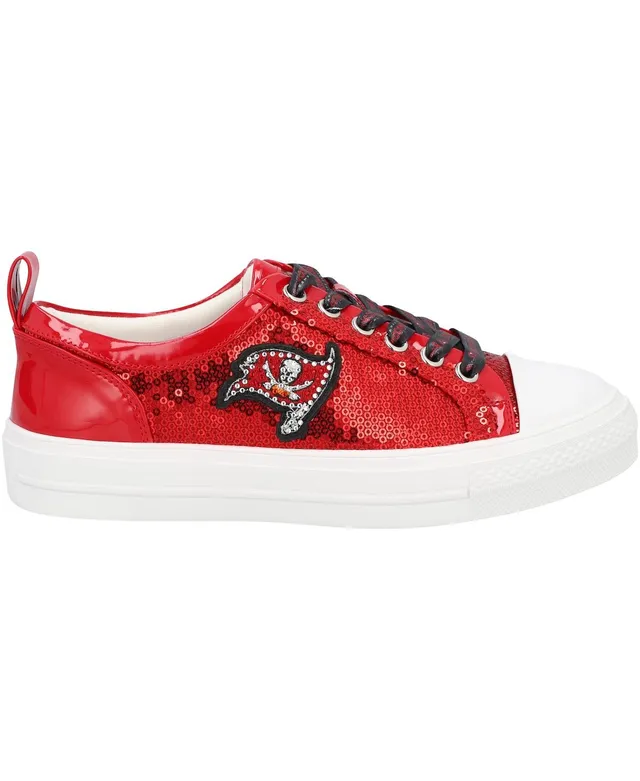 Cuce Women's Cuce Red Tampa Bay Buccaneers Team Sequin Sneakers