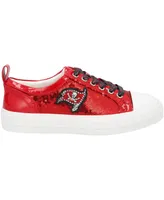 Women's Cuce Red Tampa Bay Buccaneers Team Sequin Sneakers