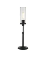 Hudson & Canal Frieda 26.68" Glass Shade Tall Table Lamp