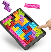 Power Your Fun Pop Puzzle Popper Fidget Game - Black