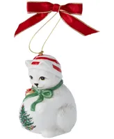 Spode Christmas Tree Playful Kitten Ornament