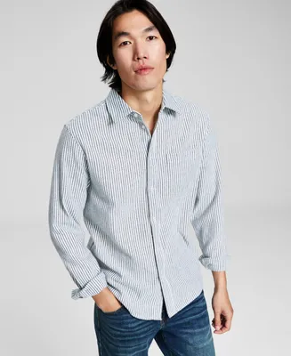 And Now This Men's Regular-Fit Stripe Button-Down Shirt, Created for Macy's