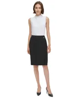 Calvin Klein Women's Faux-Wrap Pencil Skirt