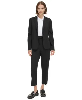 Calvin Klein Womens Two Button Blazer Pleat Front Pants