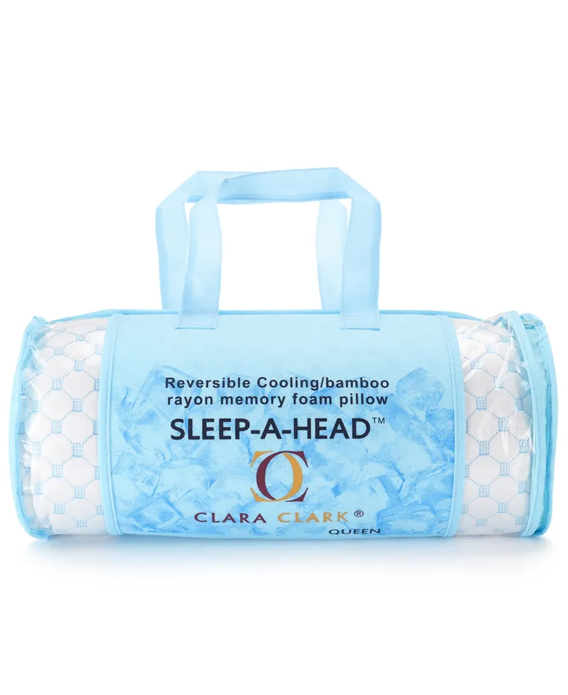 Clara Clark Adjustable Gel and Memory Foam Infused Reversible Cooling 2-Pack Pillow