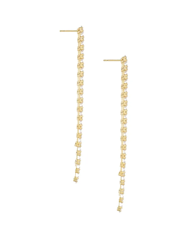 Ettika Fan Out 18K Gold Plated Dangle Earrings