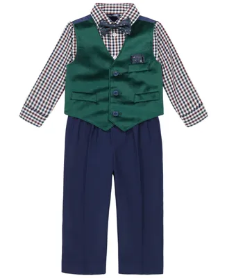 Nautica Baby Boys Velvet Vest, Shirt, Bow-Tie, Pocket Square and Pants Set