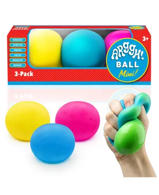 Power Your Fun Arggh Mini Stress Balls for Adults and Kids - 3 Pack
