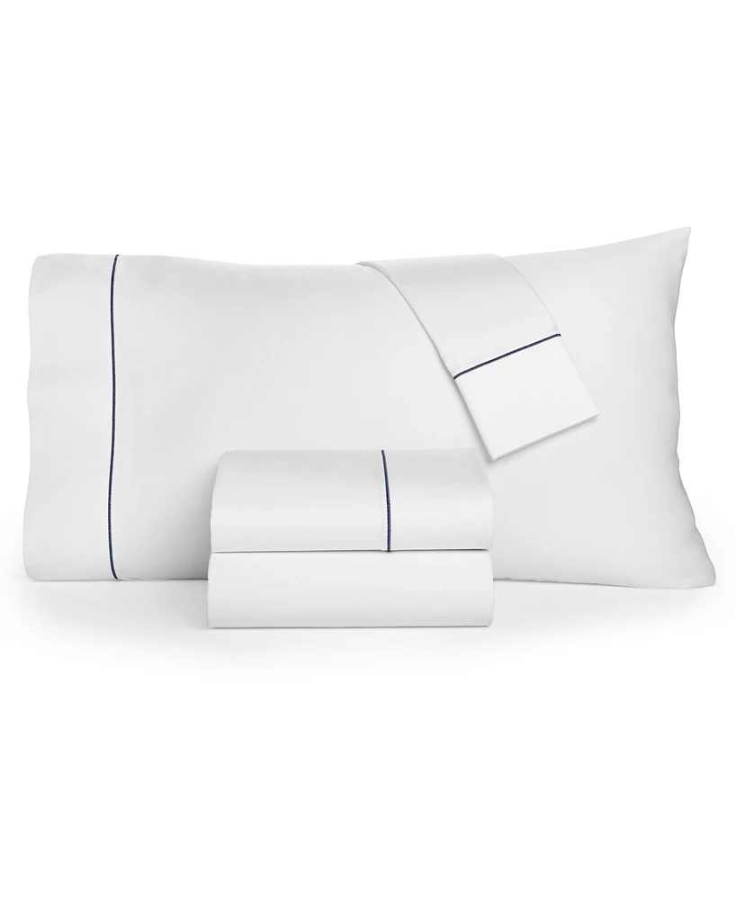 Closeout! Charter Club Solid 550 Thread Count 100% Cotton 4-Pc. Sheet Set, King, Exclusively at Macy's