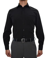 Men Classic-Fit Solid Color Dress Shirt