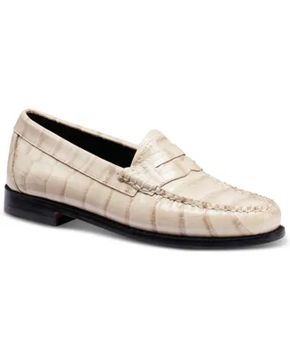 G.h.bass Women's Whitney Croco Weejuns Loafer Flats