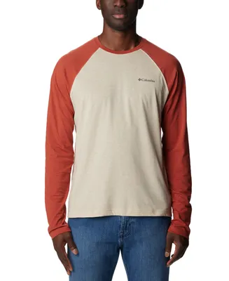 Columbia Men's Thistletown Hills Colorblocked Logo Graphic Raglan-Sleeve Tech T-Shirt