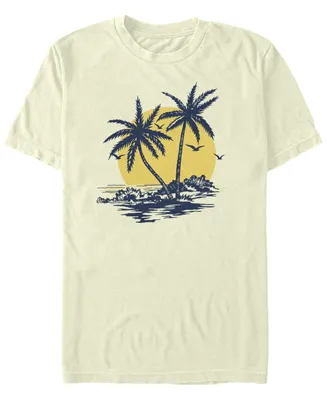 Fifth Sun Men's Generic Additude Palms Short Sleeves T-shirt