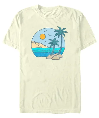 Fifth Sun Men's Generic Additude Aloha View Short Sleeves T-shirt
