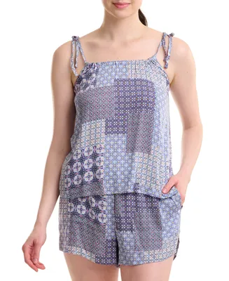 Splendid Women's 2-Pc. Printed Cami Short Pajamas Set
