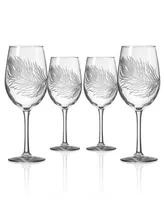 Rolf Glass Peacock White Wine Glass 12oz