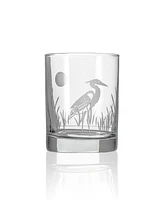 Rolf Glass Heron Double Old Fashioned Glass 13oz