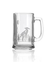 Rolf Glass Heron Beer Mug 15oz- Set of 4 Glasses