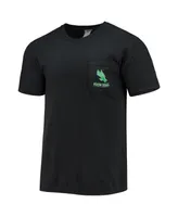 Men's Black North Texas Mean Green Circle Campus Scene T-shirt