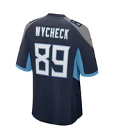 Men's Nike Frank Wycheck Navy Tennessee Titans Game Retired Player Jersey