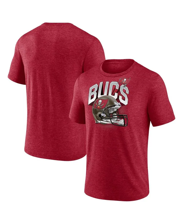 Men's Fanatics Branded Heather Red Tampa Bay Buccaneers Force Out T-Shirt