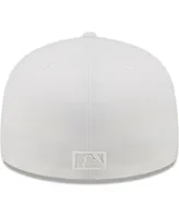 Men's New Era York Mets White on 59FIFTY Fitted Hat