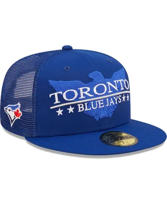 New Era Men's Camo Toronto Blue Jays Trucker 9FIFTY Snapback Hat
