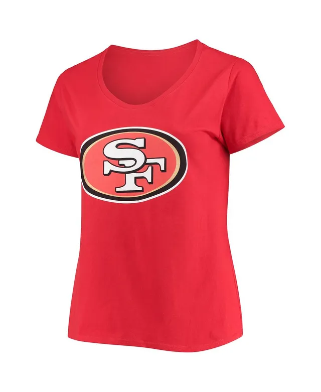 Fanatics Women's Branded Scarlet San Francisco 49ers Spirit Jersey Lace-Up  V-Neck Long Sleeve T-shirt - Macy's