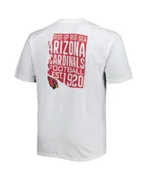 Men's Fanatics White Arizona Cardinals Big and Tall Hometown Collection Hot Shot T-shirt