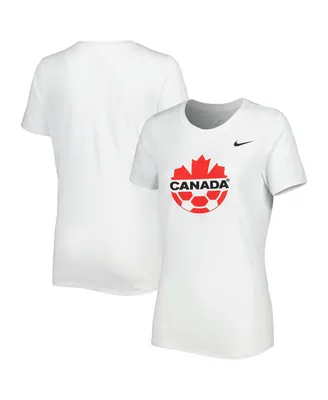 Women's Nike White Canada Soccer Legend Performance T-shirt