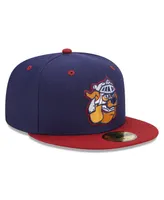 Men's New Era Navy, Red Round Rock Express Marvel x Minor League 59FIFTY Fitted Hat