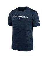 Men's Nike Navy Denver Broncos Velocity Performance T-shirt