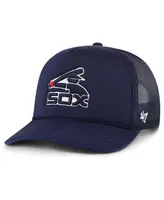 Men's '47 Brand Navy Chicago White Sox Foam Logo Trucker Snapback Hat