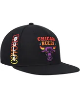 Men's Mitchell & Ness Black Chicago Bulls Soul High-Grade Fade Undervisor Snapback Hat