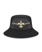 Men's New Era Black New Orleans Saints 2023 Nfl Training Camp Stretch Bucket Hat