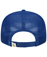 Men's New Era Royal Seattle Mariners Cooperstown Collection Team Color Trucker 9FIFTY Snapback Hat