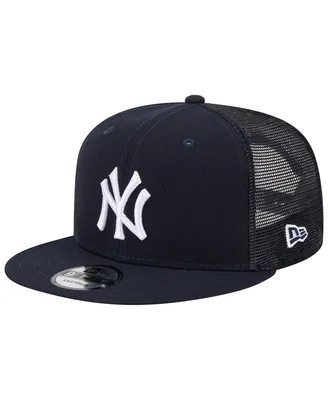 Men's New Era Navy New York Yankees Team Color Trucker 9FIFTY Snapback Hat