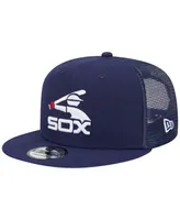 Men's New Era Navy Chicago White Sox Cooperstown Collection Team Color Trucker 9FIFTY Snapback Hat