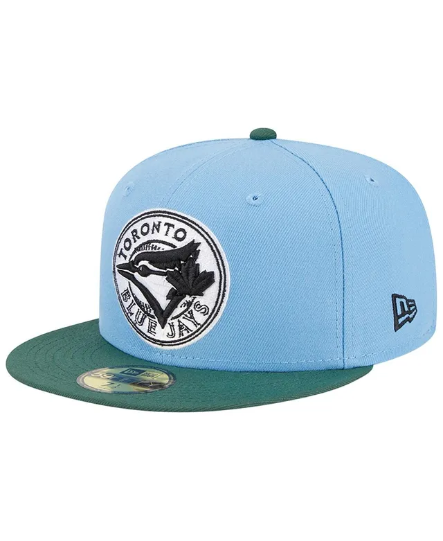 Men's New Era Tan Florida Marlins Inaugural Season Sky Blue Undervisor 59FIFTY Fitted Hat