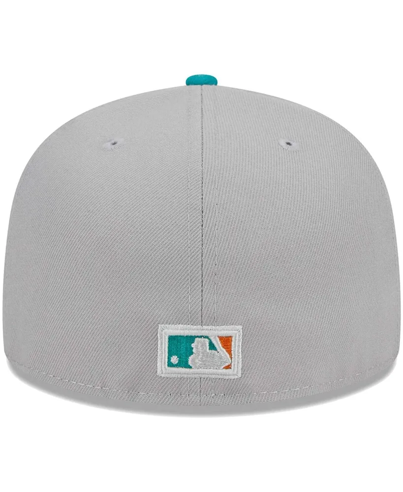 Men's New Era Gray, Teal Oakland Athletics 59FIFTY Fitted Hat