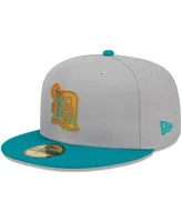 Men's New Era Gray, Teal Detroit Tigers 59FIFTY Fitted Hat